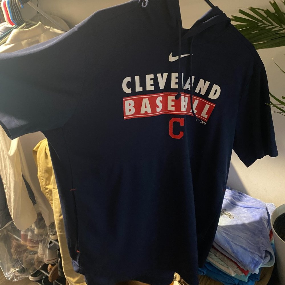 Cleveland Guardians Short Sleeve Nike Hoodie